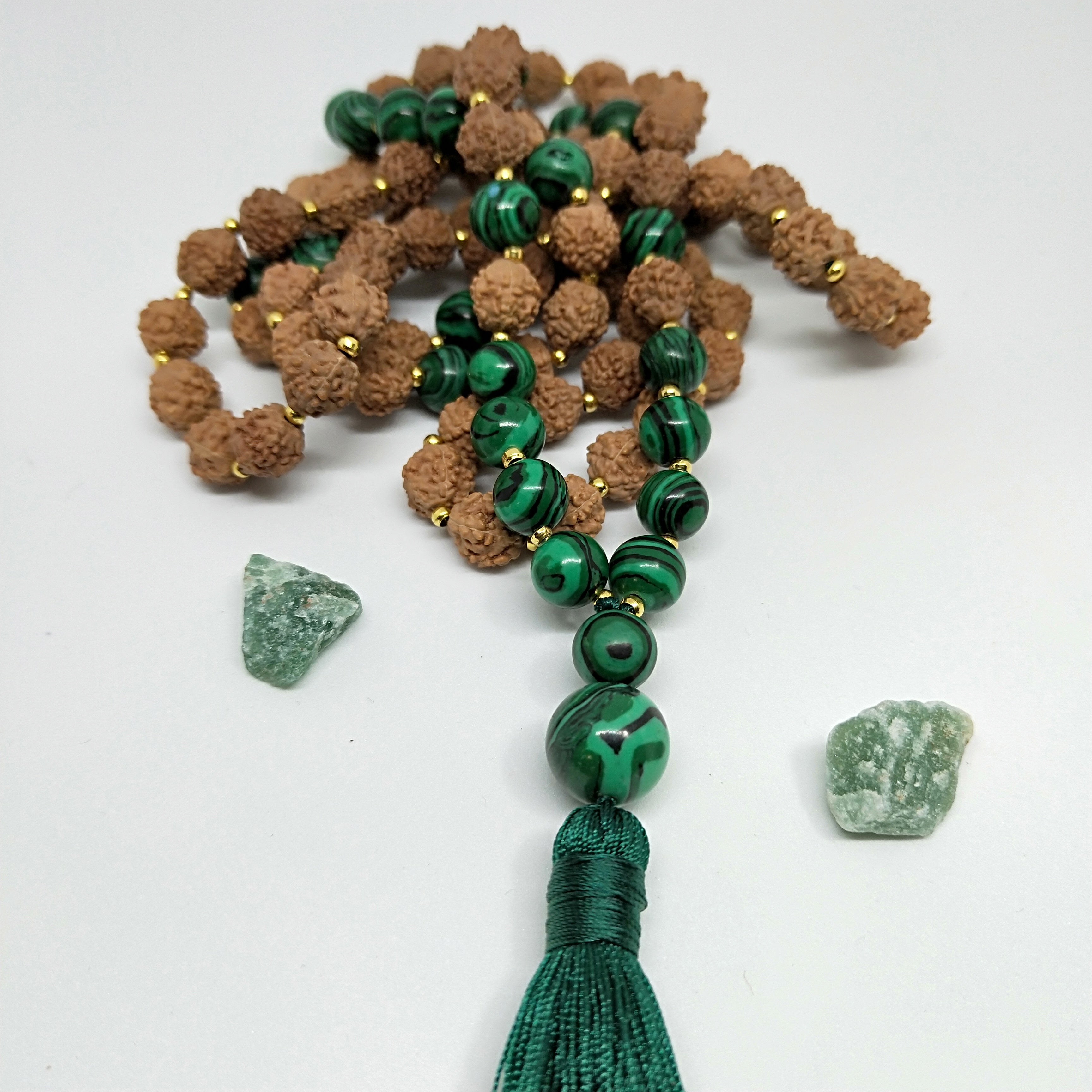 Rudraksha Malachite Stone