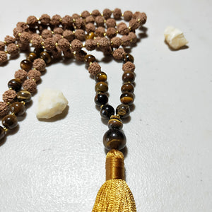 Rudraksha Tiger Eye Stone