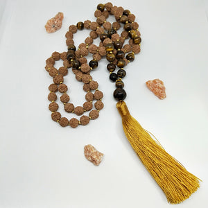 Rudraksha Tiger Eye Stone